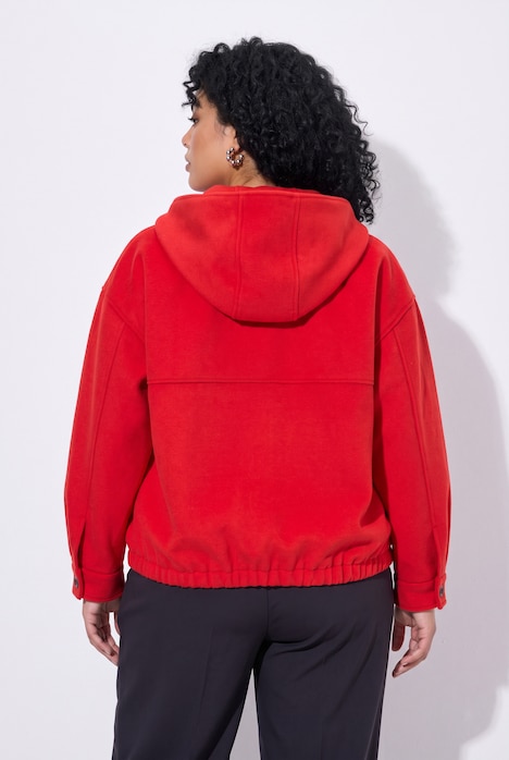Oversized jas, oversized, capuchon, kort