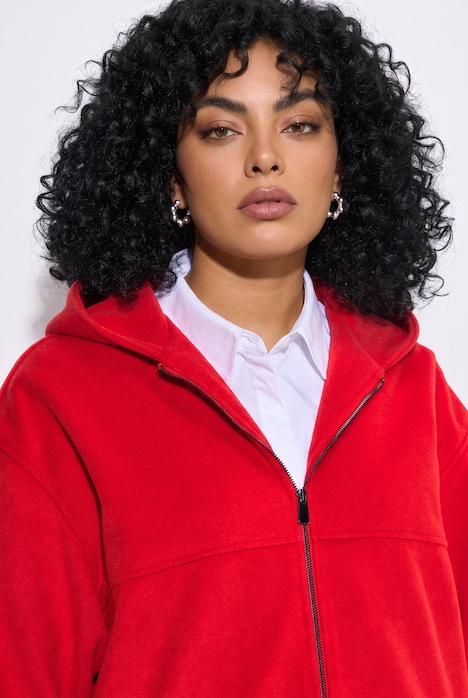 Oversized jas, oversized, capuchon, kort
