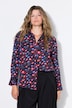 Hemdbluse, Straight Shape, Berries-Muster