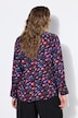 Hemdbluse, Straight Shape, Berries-Muster