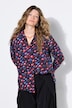 Hemdbluse, Straight Shape, Berries-Muster