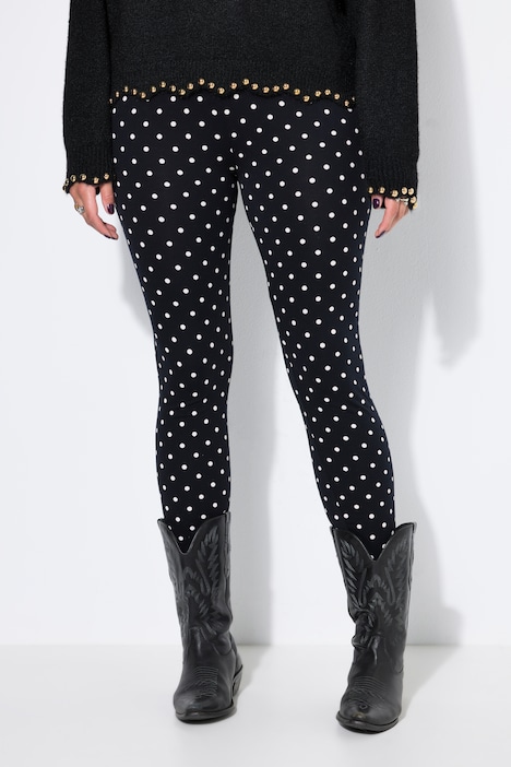Leggings, Tight Fit, Dots, Elastikbund