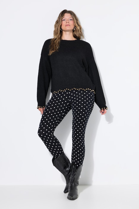 Leggings, Tight Fit, Dots, Elastikbund