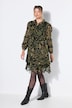 Chiffonkleid, Minilänge, Blumenprint, Rüschen, weiter Langarm