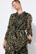 Chiffonkleid, Minilänge, Blumenprint, Rüschen, weiter Langarm