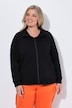 Sweatjacke, Boxy Fit, Stehkragen, Tunnelzug am Saum