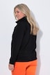 Sweatjacke, Boxy Fit, Stehkragen, Tunnelzug am Saum