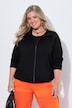 Sweatjacke, Boxy Fit, Stehkragen, Tunnelzug am Saum