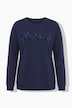 Sweatshirt, Boxy Fit, Flock-Schriftzug
