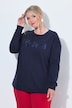 Sweatshirt, Boxy Fit, Flock-Schriftzug