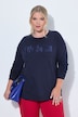 Sweatshirt, Boxy Fit, Flock-Schriftzug