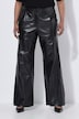 Lederhose Rose, gerades Bein, Nappaleder, Komfortbund