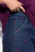 Balloon-Jeans, weiter Balloon-Shape, Denim mit Hearts, 5-Pocket