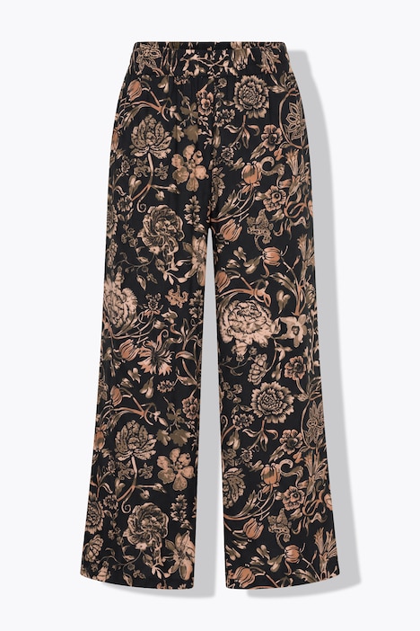Palazzohose, Wide Legs, Flowers-Muster