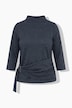 Shirt, Zierschnalle, Rundhals, Classic, 3/4-Arm
