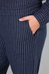 Jerseyhose, weites Bein, Nadelstreifen
