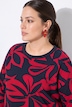 Sweatshirt, Boxy Fit, Blumenmuster, Langarm