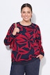 Sweatshirt, Boxy Fit, Blumenmuster, Langarm