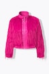 Fellimitat-Jacke, Classic Fit, Lederoptik-Details