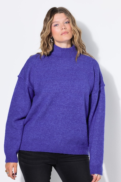 Pullover, Oversize Shape,Stehkragen