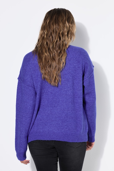 Pullover, Oversize Shape,Stehkragen