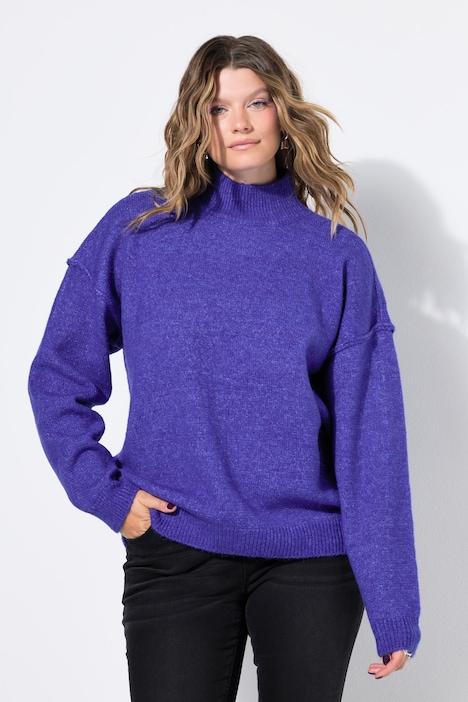 Pullover, Oversize Shape,Stehkragen