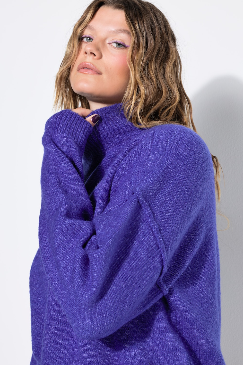 Pullover, Oversize Shape,Stehkragen