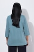 Shirt, Ziersteine, Tunika-Ausschnitt, 3/4-Arm, Pima Cotton