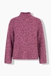 Pullover, Oversize Shape, Rippstrick, Stehkragen