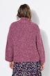 Pullover, Oversize Shape, Rippstrick, Stehkragen