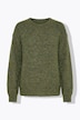 Pullover, Oversize Shape, Melangestrick, Glitzereffekt