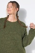 Pullover, Oversize Shape, Melangestrick, Glitzereffekt