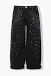 Barrel-Jeans, Glitzersteinchen, 5-Pocket