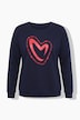 Sweatshirt, Boxy Fit, Herz, Langarm