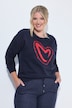 Sweatshirt, Boxy Fit, Herz, Langarm