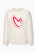 Sweatshirt, Boxy Fit, Herz, Langarm