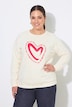 Sweatshirt, Boxy Fit, Herz, Langarm