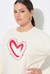 Sweatshirt, Boxy Fit, Herz, Langarm