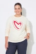 Sweatshirt, Boxy Fit, Herz, Langarm