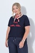 T-shirt, comfort fit, modieus opschrift, halve mouwen