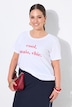 T-shirt, comfort fit, modieus opschrift, halve mouwen