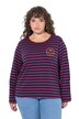 Striped Smiley Logo Long Sleeve Tee