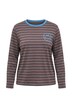 Striped Smiley Logo Long Sleeve Tee