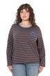 Striped Smiley Logo Long Sleeve Tee