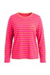 Striped Smiley Logo Long Sleeve Tee