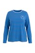 Striped Smiley Logo Long Sleeve Tee