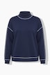 Sweatshirt, Boxy Fit, farbige Ziernähte, weiter Langarm