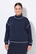 Sweatshirt, Boxy Fit, farbige Ziernähte, weiter Langarm