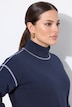 Sweatshirt, Boxy Fit, farbige Ziernähte, weiter Langarm