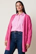 Strickjacke, Classic Fit, offen mit aufgesetzten Taschen